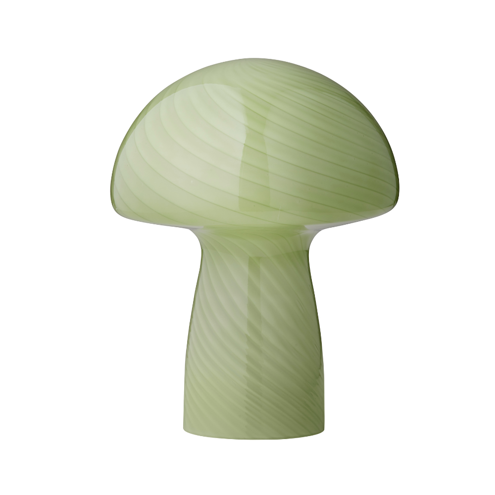 Mushroom bordlampe, grøn - H23 cm.